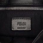 Fendi Pecan Baguette Slim Clutch Shoulder Bag 3way Black Canvas Leather — view 8