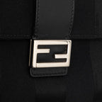 Fendi Pecan Baguette Slim Clutch Shoulder Bag 3way Black Canvas Leather — view 5