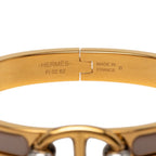 Hermes Mini Click Chaine D'ancre PM Bracelet Gold Brown Glace Gray Plated — view 5