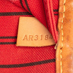 Louis Vuitton Monogram Neverfull MM Tote Brown Leather — view 6