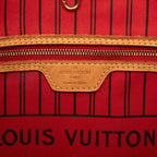 Louis Vuitton Monogram Neverfull MM Tote Brown Leather — view 6