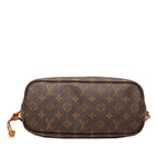 Louis Vuitton Monogram Neverfull PM Tote Brown Leather — view 3