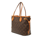Louis Vuitton Monogram Neverfull PM Tote Brown Leather — view 2