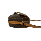 Celine Vintage Macadam Blason Trio Logo Pattern Leather Shoulder Bag Brown — view 6