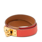 Hermes Kelly Double Tour T1 Bracelet Pink Gold Veau Epsom — view 2