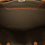 Fendi Zucca Tote Shoulder Bag 2-Way Green Brown Canvas Leather — view 4