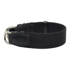 Hermes Kelly Dog Color Collar Black Leather Canvas — view 2