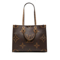Louis Vuitton Monogram Giant Reverse On The Go MM 2-Way Shoulder Bag Brown