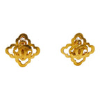 Chanel Vintage CC Logo Earrings Gold Plated — view 2