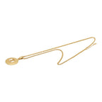Saint Laurent Vintage YSL Logo Necklace Gold Plated — view 4