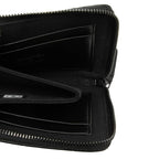 Chanel CC Logo Quilted Coin Case Compact Wallet L-shaped So Black Leather — view 4