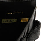Chanel CC Logo Bifold Wallet Black Caviar Leather — view 7