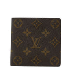 Louis Vuitton Monogram Portobier Cult Cles Monet Bifold Wallet Brown
