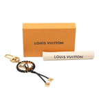 Louis Vuitton Porte Cles Berry Key Holder Bag Charm Black Gold Leather Plated — view 6