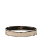 Hermes Enamel PM Bangle Silver Ivory Metal 1- Bracelet — view 3