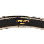 Hermes Enamel PM Bangle Silver Ivory Metal 1- Bracelet — view 4