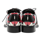 Prada Dress Shoes 37 Multi Color Black Red Patent Leather — view 3