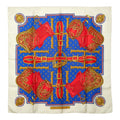 Hermes Carre 90 Selles a Housse Cover Scarf Large Multi Color Silk