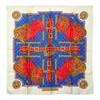 Hermes Carre 90 Selles a Housse Cover Scarf Large Multi Color Silk