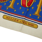 Hermes Carre 90 Selles a Housse Cover Scarf Large Multi Color Silk — view 2