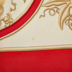 Hermes Carre 90 Caraibes Caribbean Bird Scarf Large Red Ivory Silk — view 3
