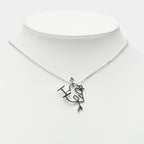 Dior I Love Dior Heart Arrow Necklace Silver Metal — view 7