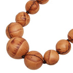 Celine Trio Necklace Brown Leather — view 2