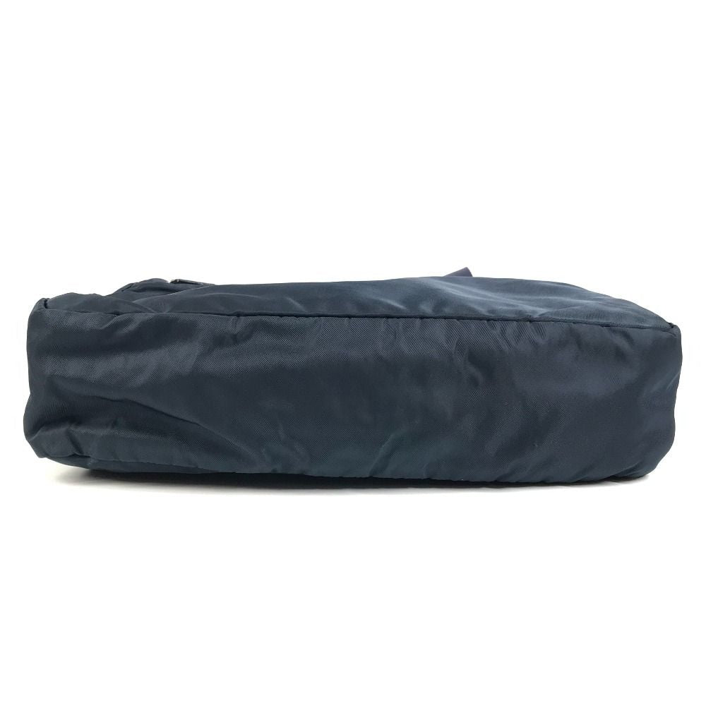 Prada Shoulder Bag Triangle Logo Nylon Navy — view 5