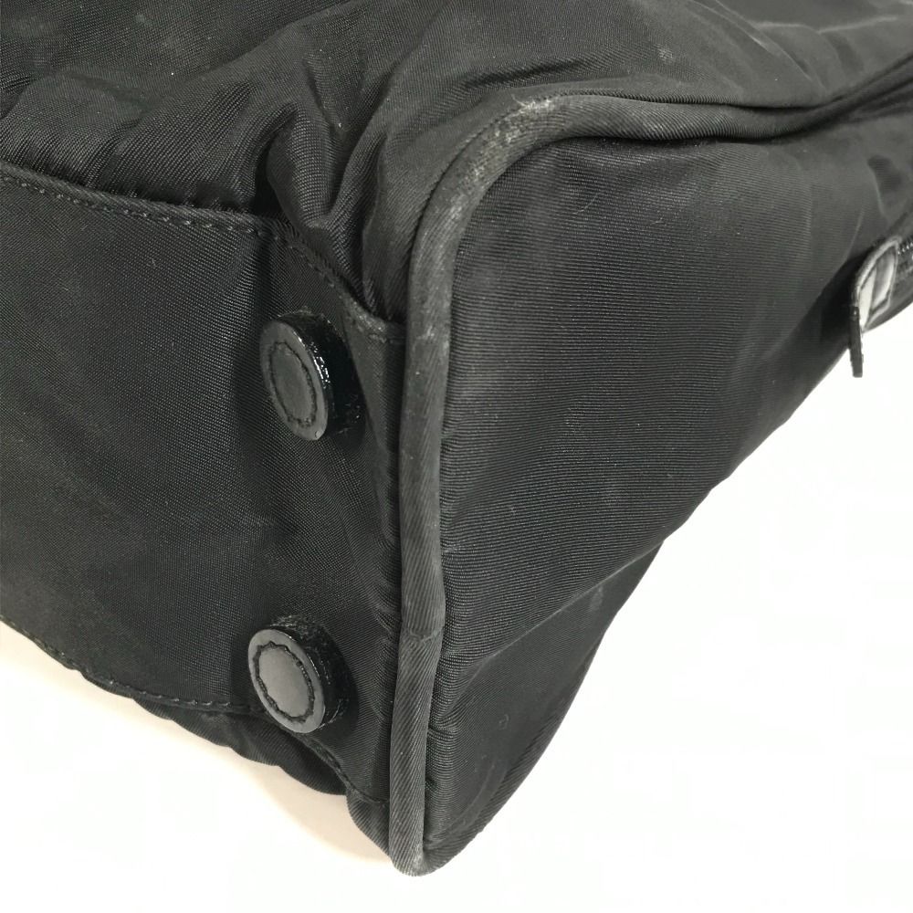 Prada Business Bag Triangle Logo Nylon Black — view 6