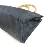 Prada Handbag Metal Handle Nylon Black — view 7
