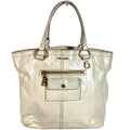 Prada Shoulder Bag Logo Leather Ivory