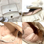 Prada Shoulder Bag Logo Leather Ivory — view 8