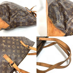 Louis Vuitton Shoulder Bag Cabas Mezzo Monogram Canvas Brown — view 7