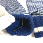 Gucci Gloves Logo GG Fingerless Cashmere Navy — view 5
