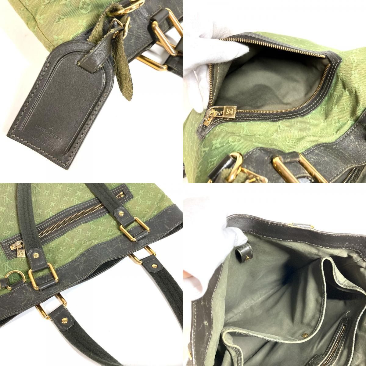 Louis Vuitton Shoulder Bag Lucille GM Monogram Mini Canvas Khaki — view 8