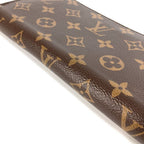 Louis Vuitton Wallet Zippy Monogram Canvas Rose Velours Brown — view 4