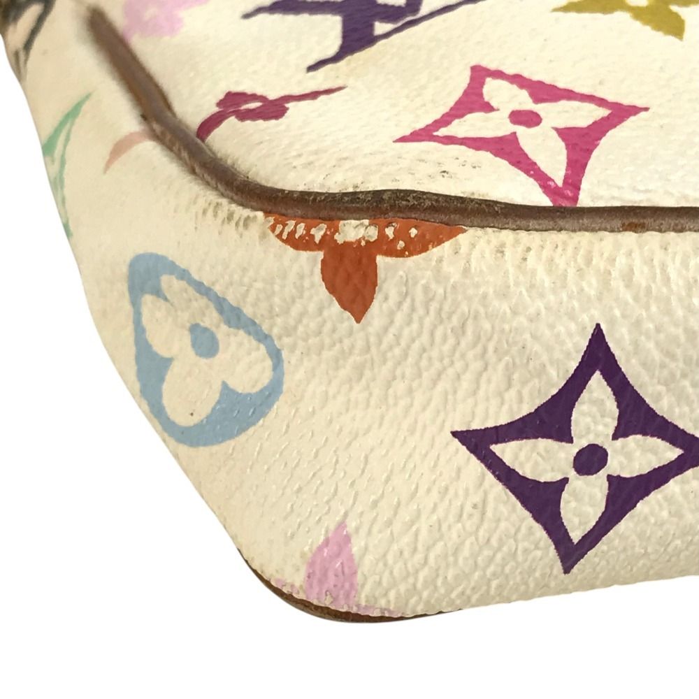 Louis Vuitton Shoulder Bag Pochette Monogram Multi Canvas Blanc White — view 7