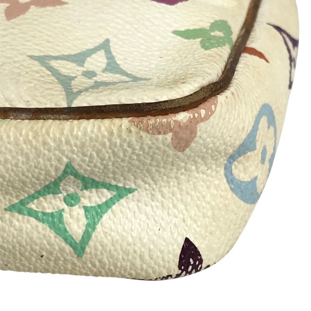 Louis Vuitton Shoulder Bag Pochette Monogram Multi Canvas Blanc White — view 6