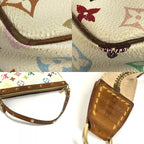 Louis Vuitton Shoulder Bag Pochette Monogram Multi Canvas Blanc White — view 8