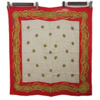 Chanel Scarf Large Chain Pattern Silk