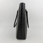 Prada Triangle Logo Tote Black Leather Vintage — view 5