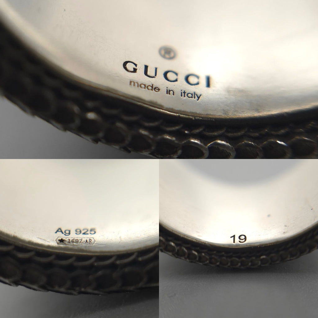 Gucci Double Snake Ring Sterling Silver Aging Finish — view 4