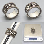 Gucci Double Snake Ring Sterling Silver Aging Finish — view 5