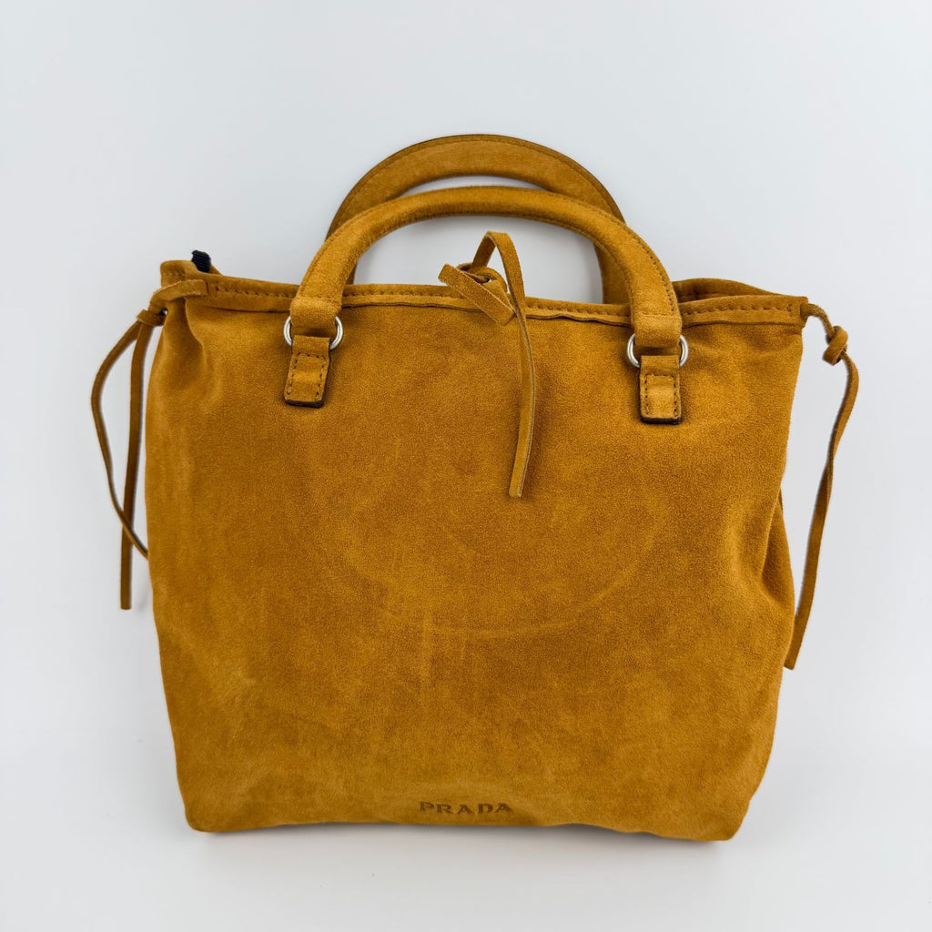 Prada Handbag Brown Suede Vintage — view 2