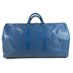 Louis Vuitton Boston Bag Keepall 55 Epi Leather Toledo Blue