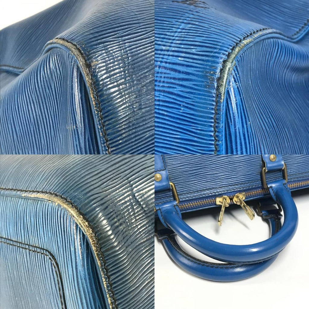 Louis Vuitton Boston Bag Keepall 55 Epi Leather Toledo Blue — view 7