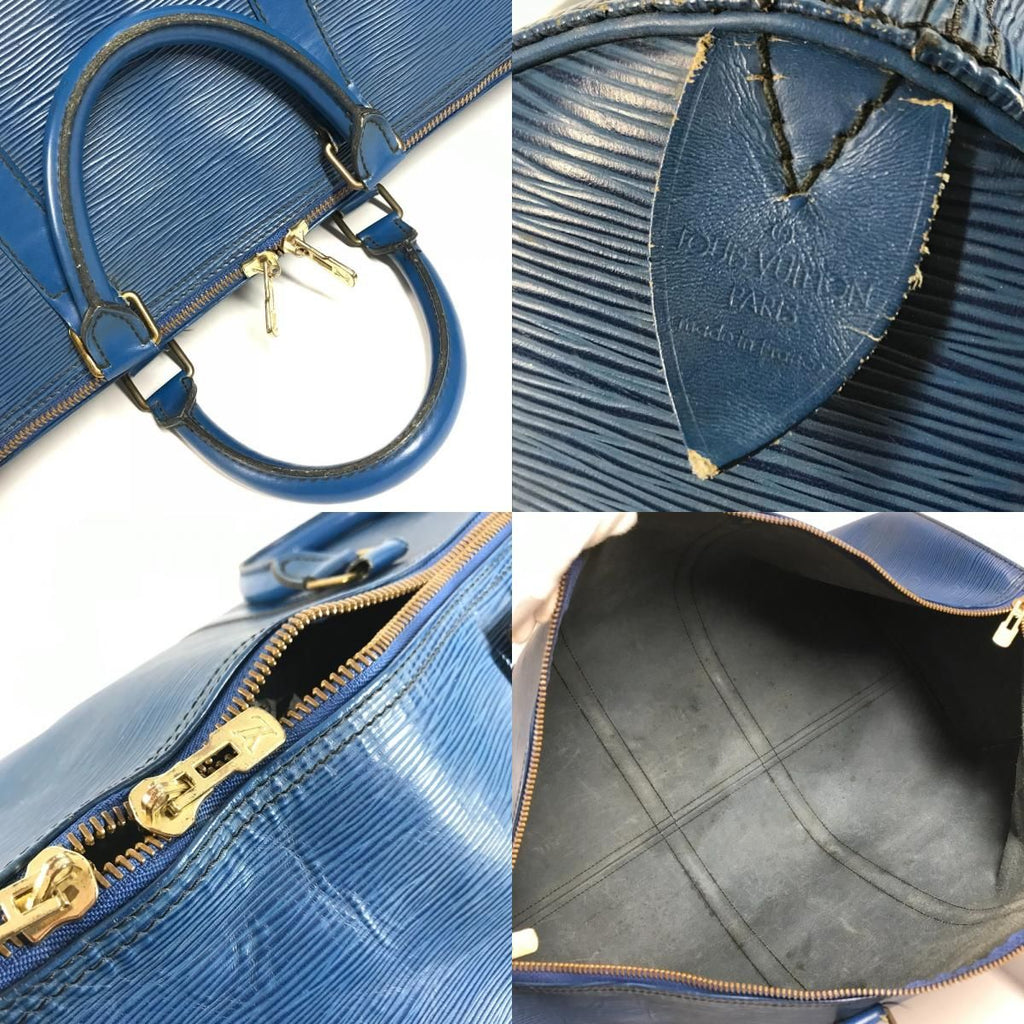 Louis Vuitton Boston Bag Keepall 55 Epi Leather Toledo Blue — view 8