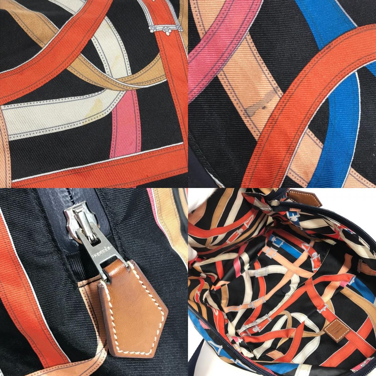 Hermes Backpack Air Silk Cavalcade Black — view 8