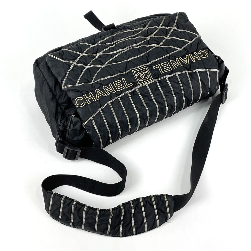 Chanel Sports Line Shoulder Bag CC Logo Nylon Black — view 7