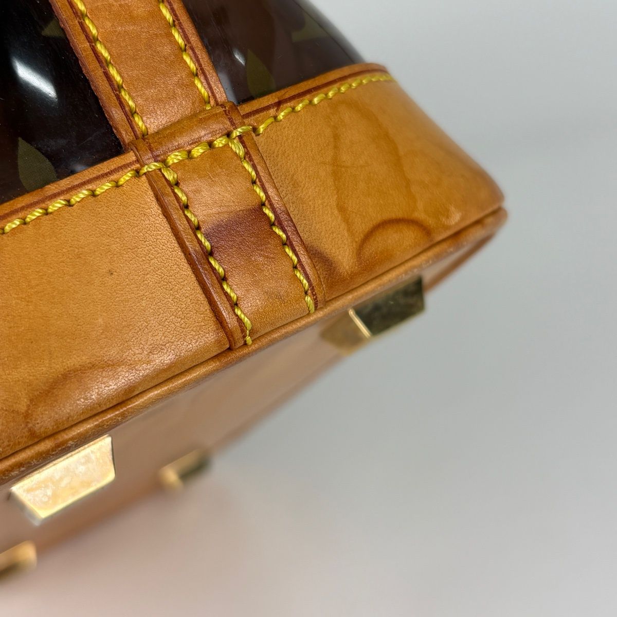 Louis Vuitton Cabas Ambre PM Tote Clear Monogram Handbag Vinyl Brown — view 3